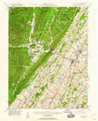 Broadway Virginia Historical topographic map, 1:62500 scale, 15 X 15 Minute, Year 1947