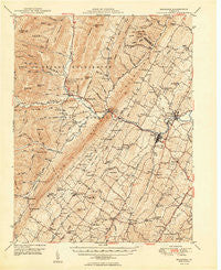 Broadway Virginia Historical topographic map, 1:62500 scale, 15 X 15 Minute, Year 1950
