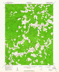 Brokenburg Virginia Historical topographic map, 1:24000 scale, 7.5 X 7.5 Minute, Year 1942