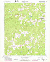 Brokenburg Virginia Historical topographic map, 1:24000 scale, 7.5 X 7.5 Minute, Year 1966