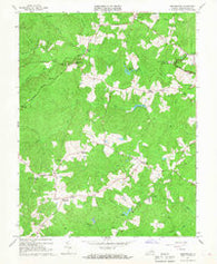 Brokenburg Virginia Historical topographic map, 1:24000 scale, 7.5 X 7.5 Minute, Year 1966