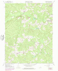 Brokenburg Virginia Historical topographic map, 1:24000 scale, 7.5 X 7.5 Minute, Year 1966