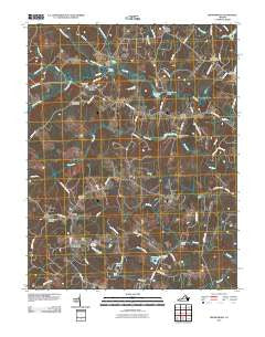 Brokenburg Virginia Historical topographic map, 1:24000 scale, 7.5 X 7.5 Minute, Year 2010