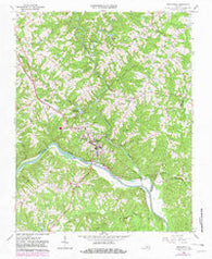 Brookneal Virginia Historical topographic map, 1:24000 scale, 7.5 X 7.5 Minute, Year 1966