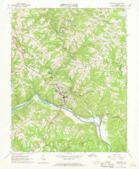 Brookneal Virginia Historical topographic map, 1:24000 scale, 7.5 X 7.5 Minute, Year 1966