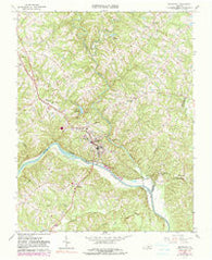 Brookneal Virginia Historical topographic map, 1:24000 scale, 7.5 X 7.5 Minute, Year 1966