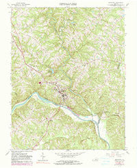 Brookneal Virginia Historical topographic map, 1:24000 scale, 7.5 X 7.5 Minute, Year 1966
