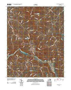 Brookneal Virginia Historical topographic map, 1:24000 scale, 7.5 X 7.5 Minute, Year 2010