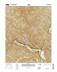 Brookneal Virginia Current topographic map, 1:24000 scale, 7.5 X 7.5 Minute, Year 2016