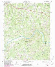 Brosville Virginia Historical topographic map, 1:24000 scale, 7.5 X 7.5 Minute, Year 1965