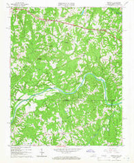 Brosville Virginia Historical topographic map, 1:24000 scale, 7.5 X 7.5 Minute, Year 1965