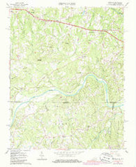 Brosville Virginia Historical topographic map, 1:24000 scale, 7.5 X 7.5 Minute, Year 1965