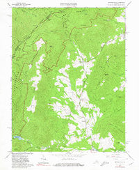 Browns Cove Virginia Historical topographic map, 1:24000 scale, 7.5 X 7.5 Minute, Year 1965