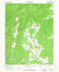 Browns Cove Virginia Historical topographic map, 1:24000 scale, 7.5 X 7.5 Minute, Year 1965