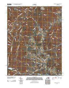 Browns Cove Virginia Historical topographic map, 1:24000 scale, 7.5 X 7.5 Minute, Year 2010