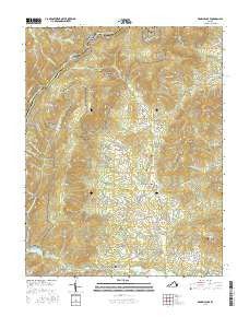 Browns Cove Virginia Current topographic map, 1:24000 scale, 7.5 X 7.5 Minute, Year 2016