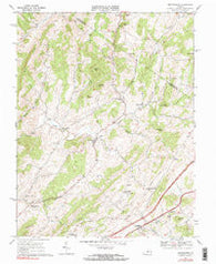 Brownsburg Virginia Historical topographic map, 1:24000 scale, 7.5 X 7.5 Minute, Year 1967