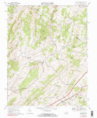 Brownsburg Virginia Historical topographic map, 1:24000 scale, 7.5 X 7.5 Minute, Year 1967