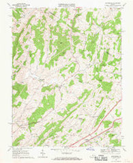 Brownsburg Virginia Historical topographic map, 1:24000 scale, 7.5 X 7.5 Minute, Year 1967