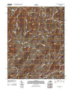 Brownsburg Virginia Historical topographic map, 1:24000 scale, 7.5 X 7.5 Minute, Year 2010
