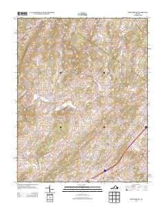 Brownsburg Virginia Historical topographic map, 1:24000 scale, 7.5 X 7.5 Minute, Year 2013