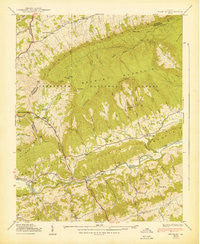 Brumley Virginia Historical topographic map, 1:24000 scale, 7.5 X 7.5 Minute, Year 1939