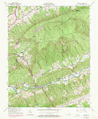 Brumley Virginia Historical topographic map, 1:24000 scale, 7.5 X 7.5 Minute, Year 1938