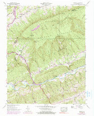 Brumley Virginia Historical topographic map, 1:24000 scale, 7.5 X 7.5 Minute, Year 1938