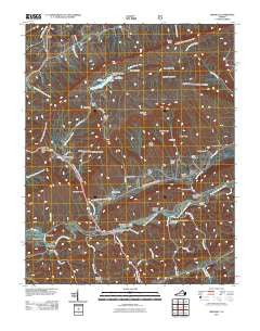 Brumley Virginia Historical topographic map, 1:24000 scale, 7.5 X 7.5 Minute, Year 2011