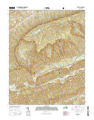 Brumley Virginia Current topographic map, 1:24000 scale, 7.5 X 7.5 Minute, Year 2016