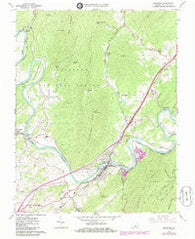 Buchanan Virginia Historical topographic map, 1:24000 scale, 7.5 X 7.5 Minute, Year 1961