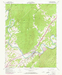 Buchanan Virginia Historical topographic map, 1:24000 scale, 7.5 X 7.5 Minute, Year 1961