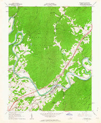 Buchanan Virginia Historical topographic map, 1:24000 scale, 7.5 X 7.5 Minute, Year 1961