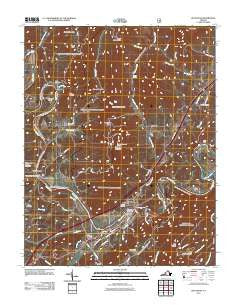 Buchanan Virginia Historical topographic map, 1:24000 scale, 7.5 X 7.5 Minute, Year 2011