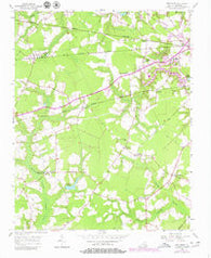 Buckhorn Virginia Historical topographic map, 1:24000 scale, 7.5 X 7.5 Minute, Year 1954