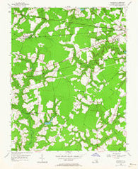 Buckhorn Virginia Historical topographic map, 1:24000 scale, 7.5 X 7.5 Minute, Year 1954