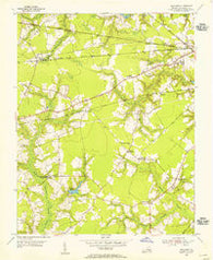 Buckhorn Virginia Historical topographic map, 1:24000 scale, 7.5 X 7.5 Minute, Year 1954