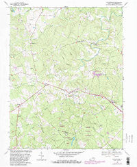 Buckingham Virginia Historical topographic map, 1:24000 scale, 7.5 X 7.5 Minute, Year 1968