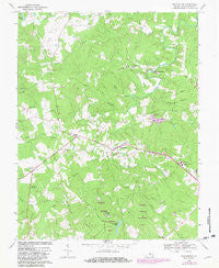 Buckingham Virginia Historical topographic map, 1:24000 scale, 7.5 X 7.5 Minute, Year 1968