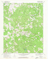 Buckingham Virginia Historical topographic map, 1:24000 scale, 7.5 X 7.5 Minute, Year 1968