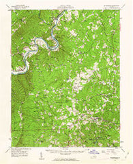 Buckingham Virginia Historical topographic map, 1:62500 scale, 15 X 15 Minute, Year 1961