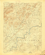 Buckingham Virginia Historical topographic map, 1:125000 scale, 30 X 30 Minute, Year 1892