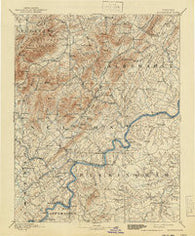 Buckingham Virginia Historical topographic map, 1:125000 scale, 30 X 30 Minute, Year 1892