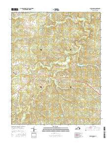 Buckingham Virginia Current topographic map, 1:24000 scale, 7.5 X 7.5 Minute, Year 2016