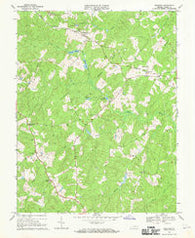 Buckner Virginia Historical topographic map, 1:24000 scale, 7.5 X 7.5 Minute, Year 1968