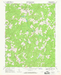 Buckner Virginia Historical topographic map, 1:24000 scale, 7.5 X 7.5 Minute, Year 1968