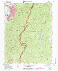 Buena Vista Virginia Historical topographic map, 1:24000 scale, 7.5 X 7.5 Minute, Year 1965