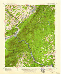 Buena Vista Virginia Historical topographic map, 1:62500 scale, 15 X 15 Minute, Year 1950
