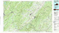 Buena Vista Virginia Historical topographic map, 1:100000 scale, 30 X 60 Minute, Year 1986