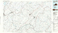 Buena Vista Virginia Historical topographic map, 1:100000 scale, 30 X 60 Minute, Year 1986